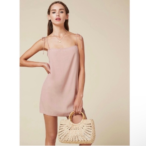 nwt REFORMATION clothing Feliz minidress in Gaia - Picture 1 of 5